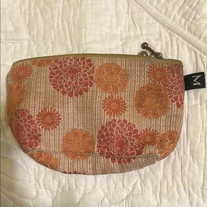 Maruca Floral Patterned Clutch handmade in Boulder with zipper. Lined.